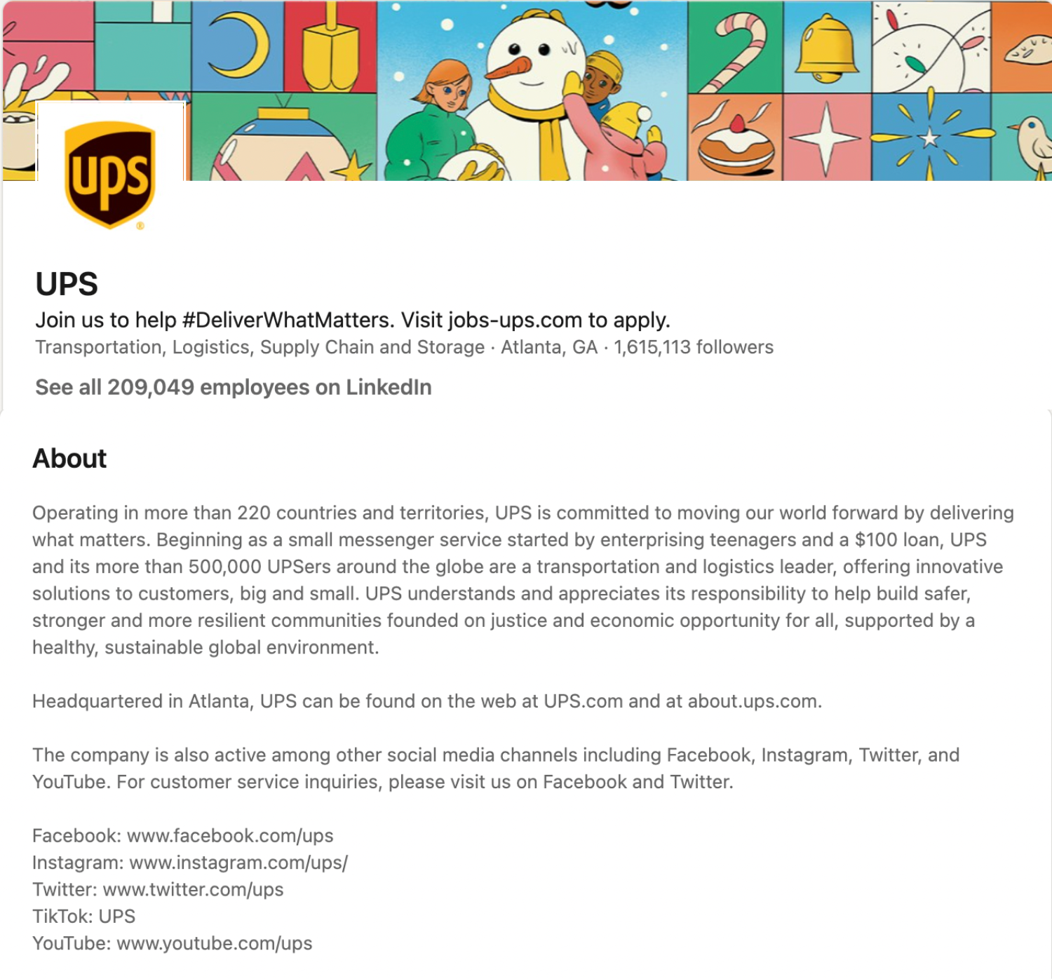 company bio examples