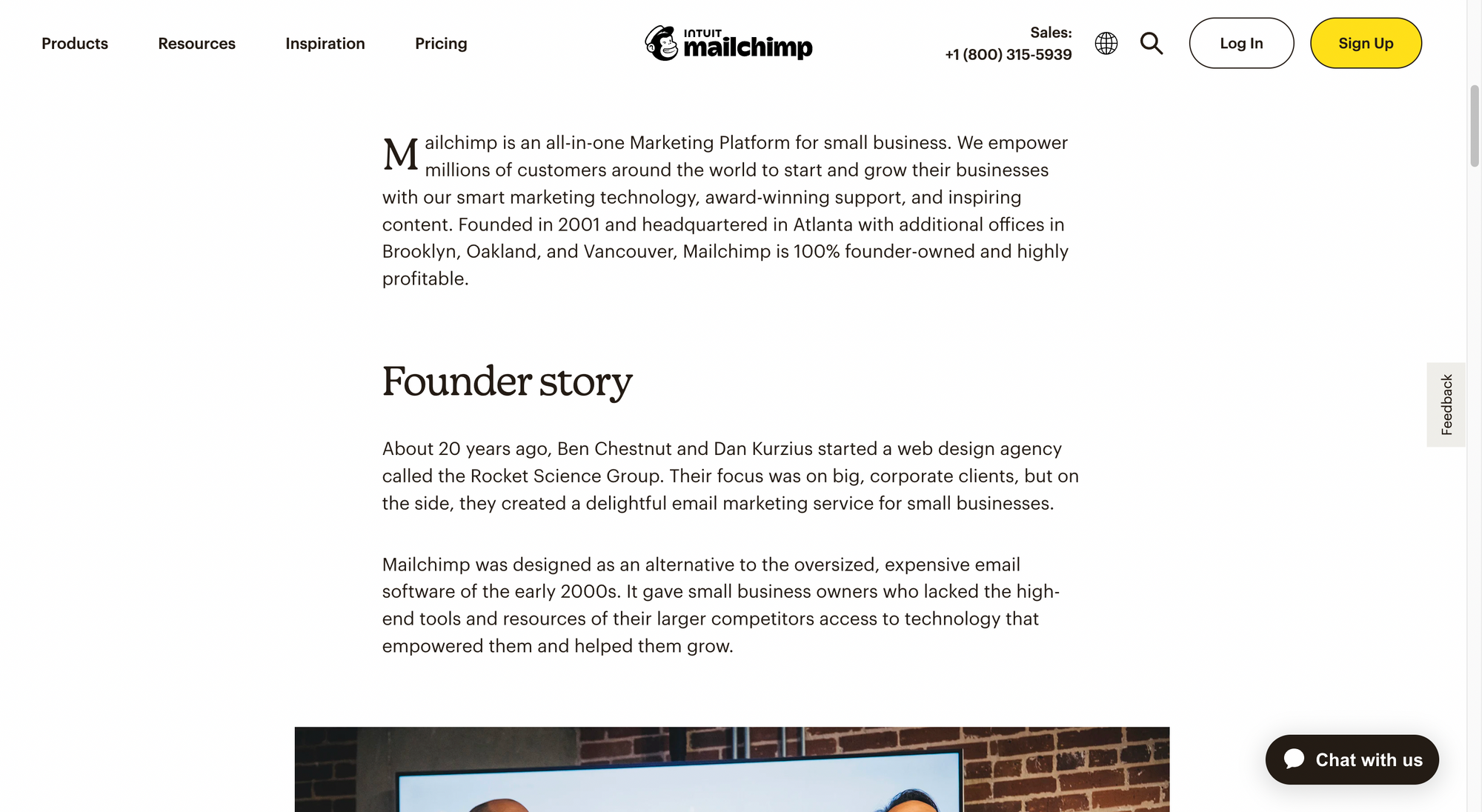 company bio examples