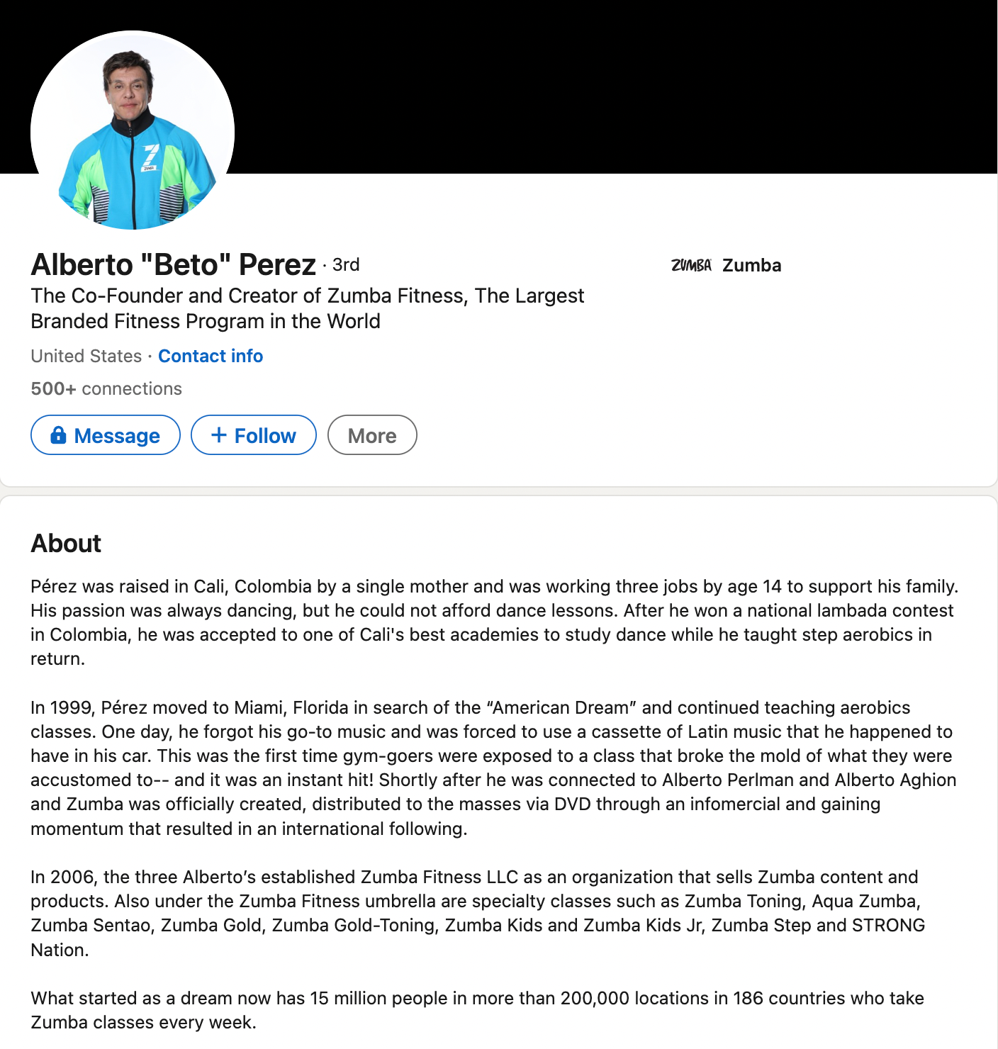 professional bio examples on linkedin