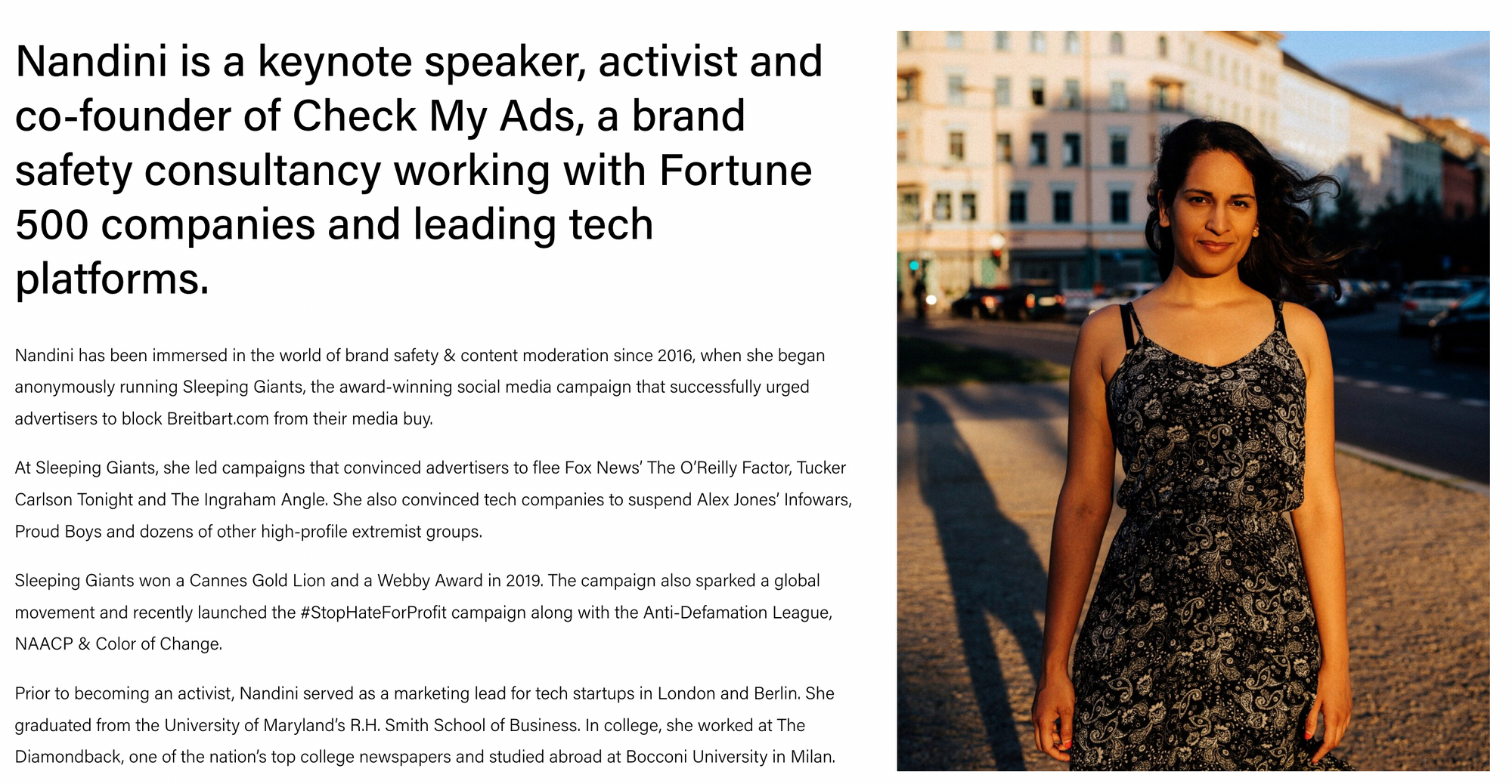 professional bio examples