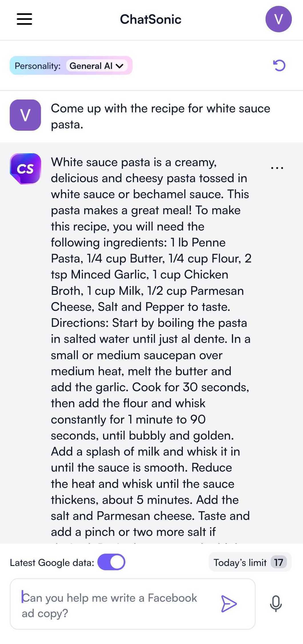 ChatSonic mobile app with ChatGPT power