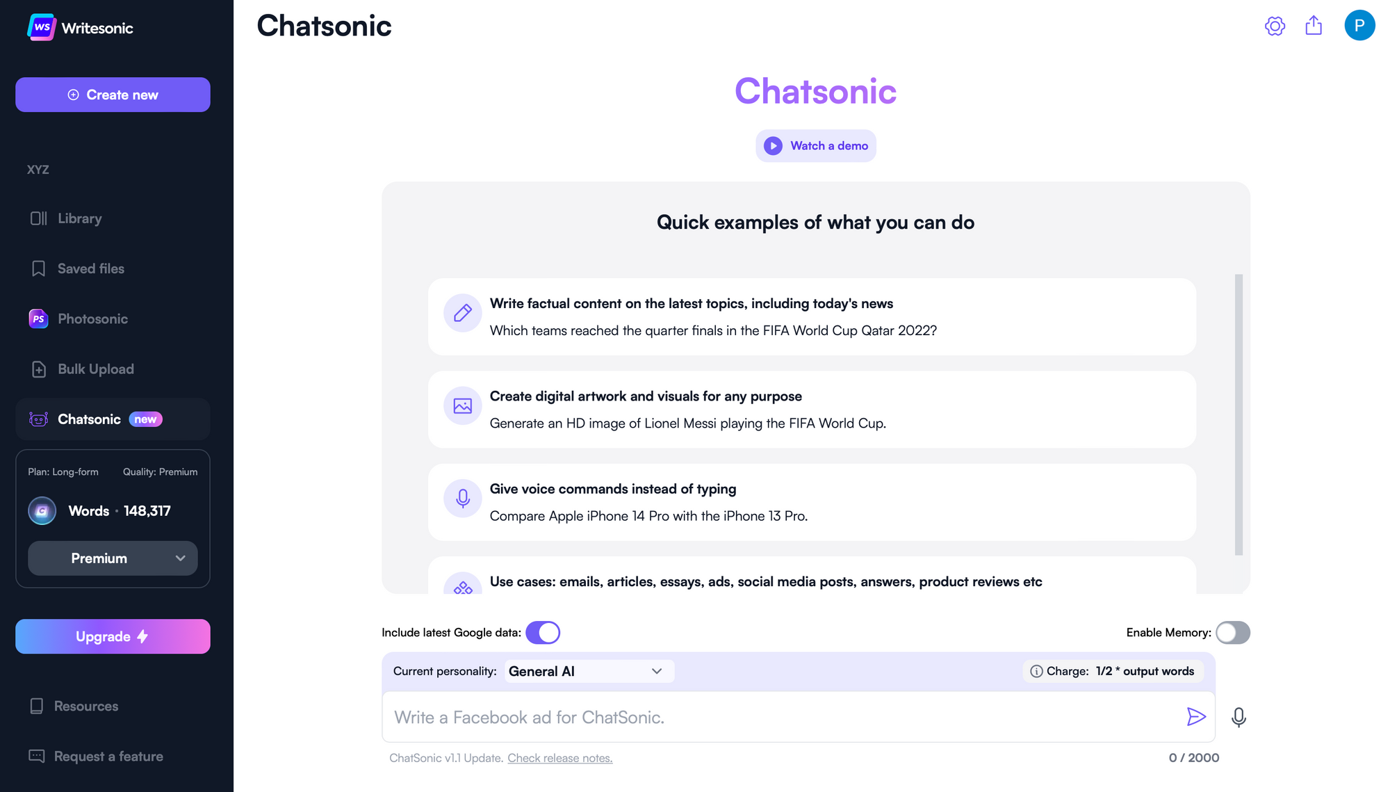 ChatSonic - How to create mind-boggling visuals with ChatGPT?