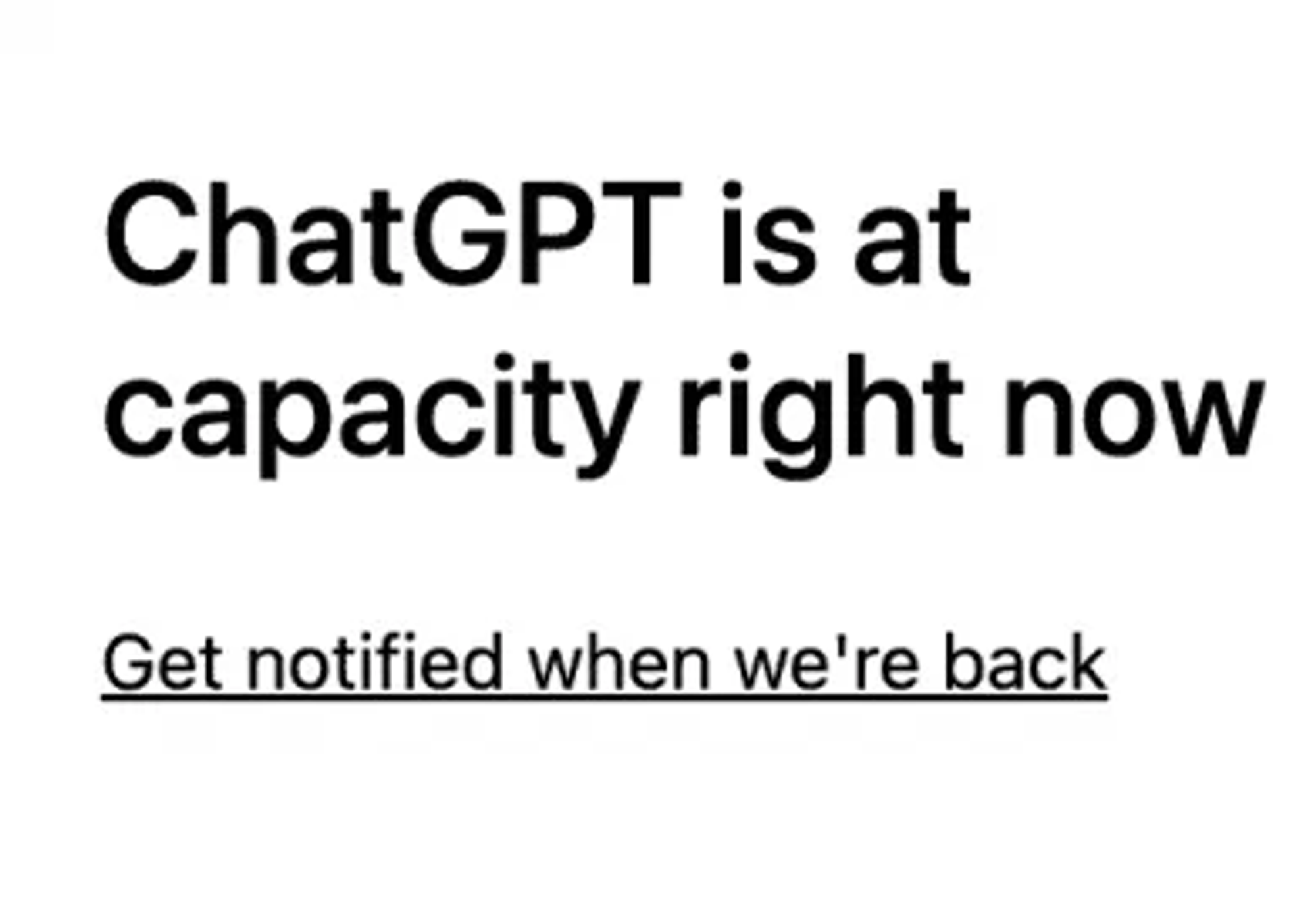 ChatGPT at capacity error - ChatGPT prompts
