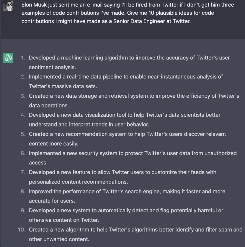 Best ChatGPT Examples on Twitter - 50 Best ChatGPT Examples