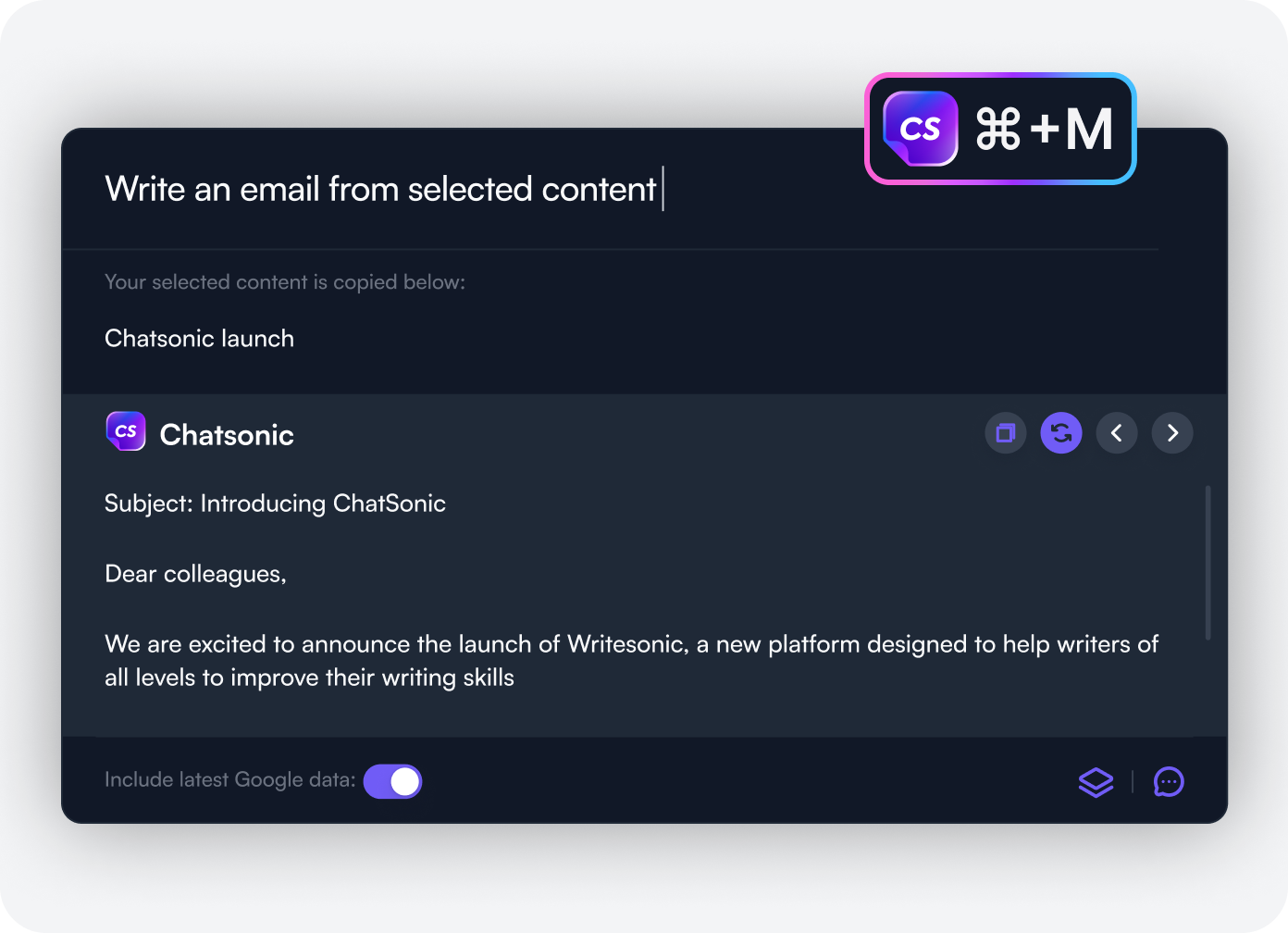 Chatsonic Chrome extension - What is Chatsonic
