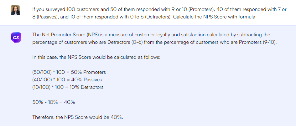 ChatGPT prompt to calculate NPS Score - ChatGPT Prompts for Marketing Metrics