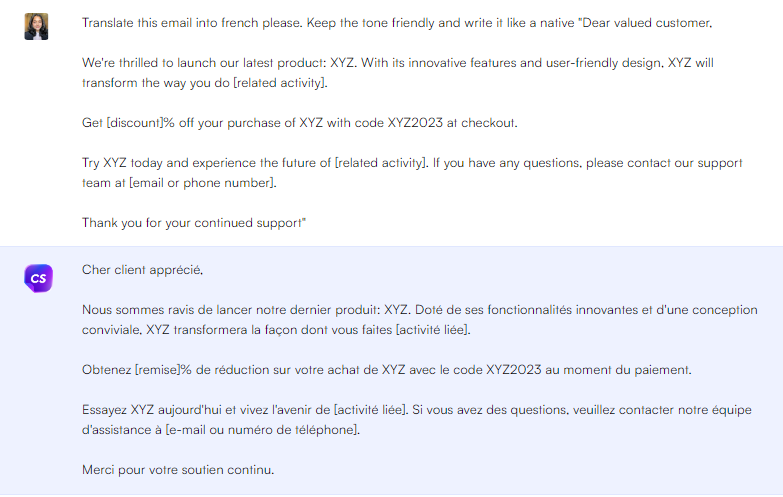 Email campaigns - ChatGPT prompts
