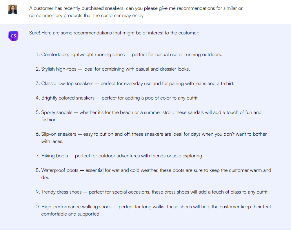 Ecommerce - ChatGPT prompts