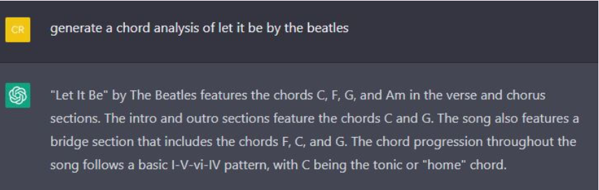 ChatGPT prompt for Music - Best ChatGPT examples