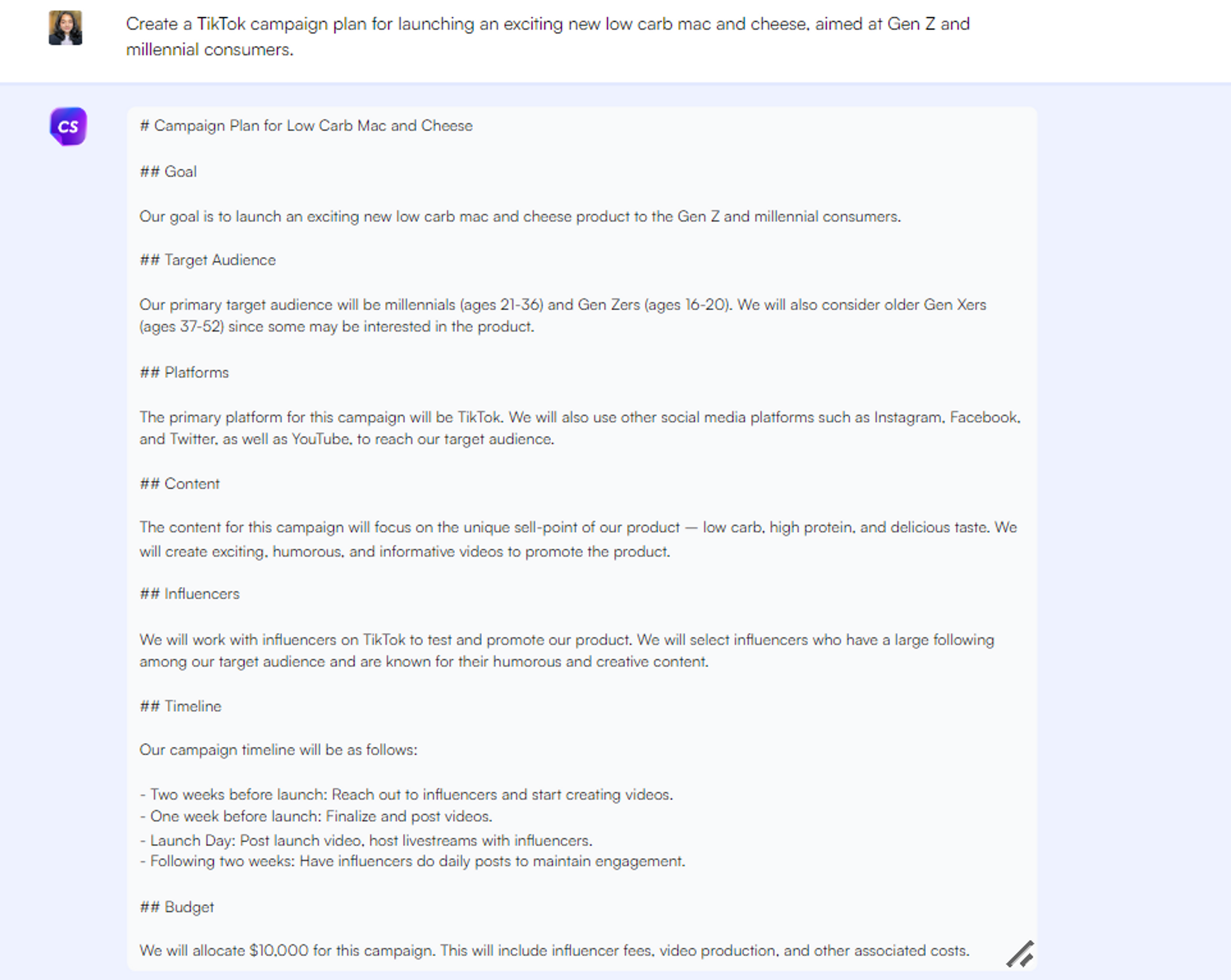 social media TikTok - ChatGPT prompts