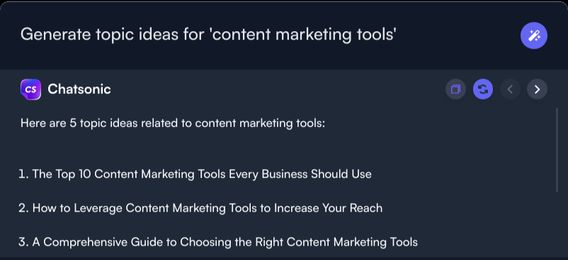 Find new keywords - ChatSonic chrome extension use cases