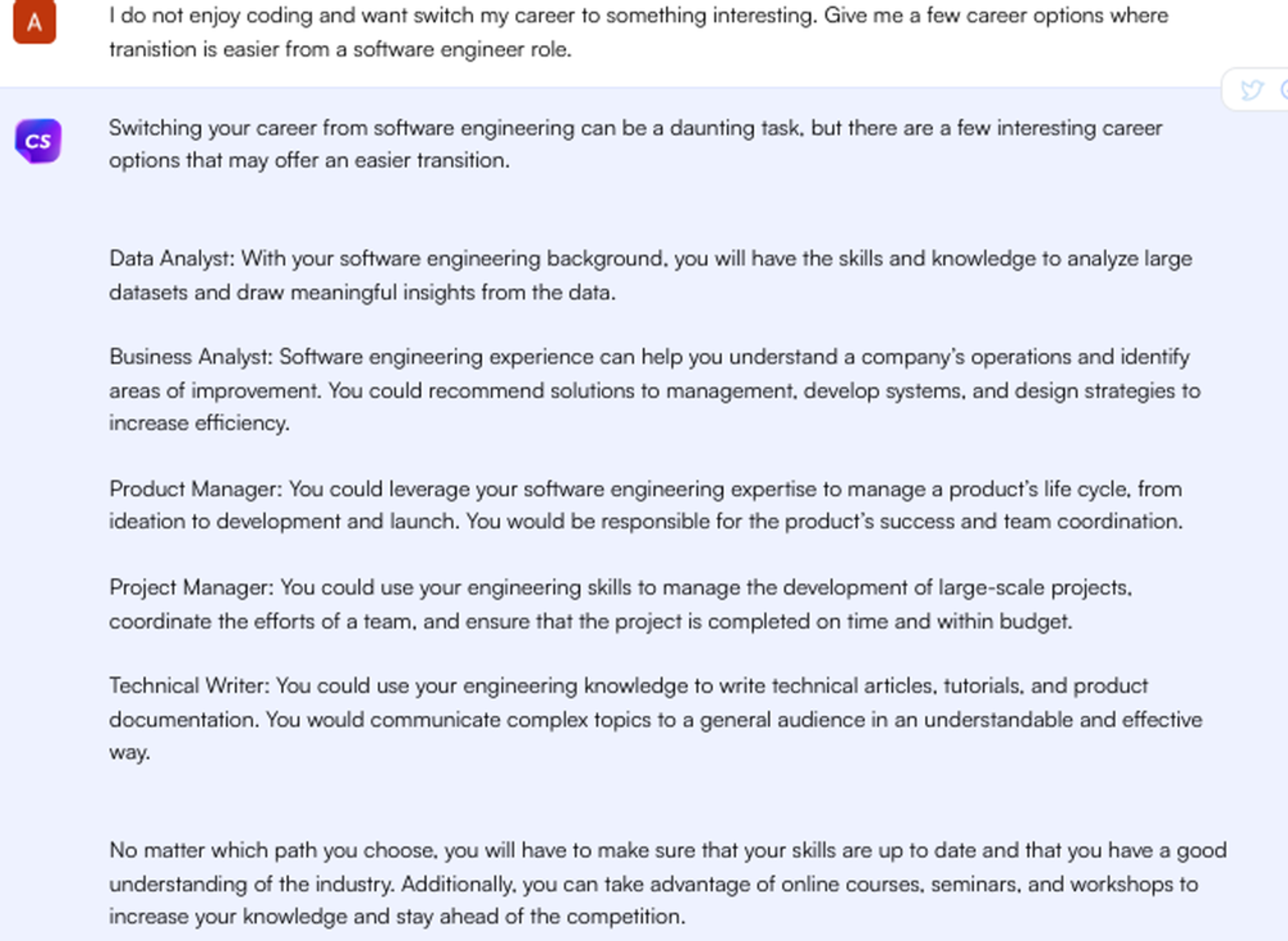 Job matching - chatgpt use cases