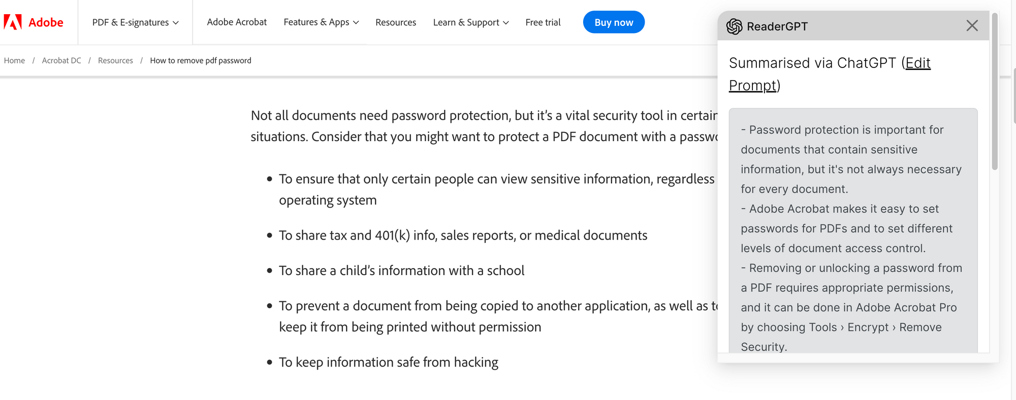 ReaderGPT - best chatgpt chrome extensions