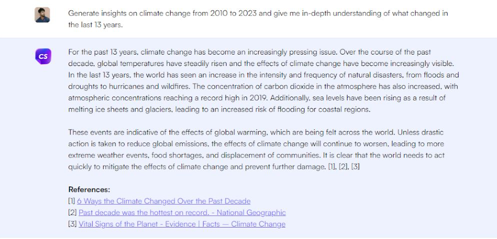 ChatSonic for research projects - ChatGPT for Students