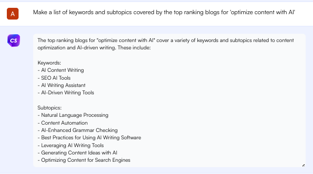 ChatSonic competitor analysis - write a blog with ChatGPT