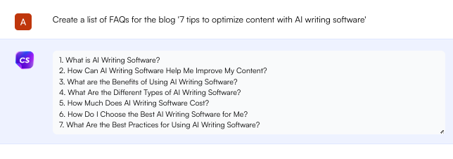 ChatSonic FAQs - write a blog with ChatGPT