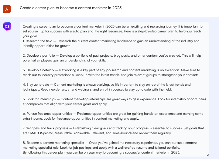 ChatGPT prompt with action words - perfect ChatGPT prompt