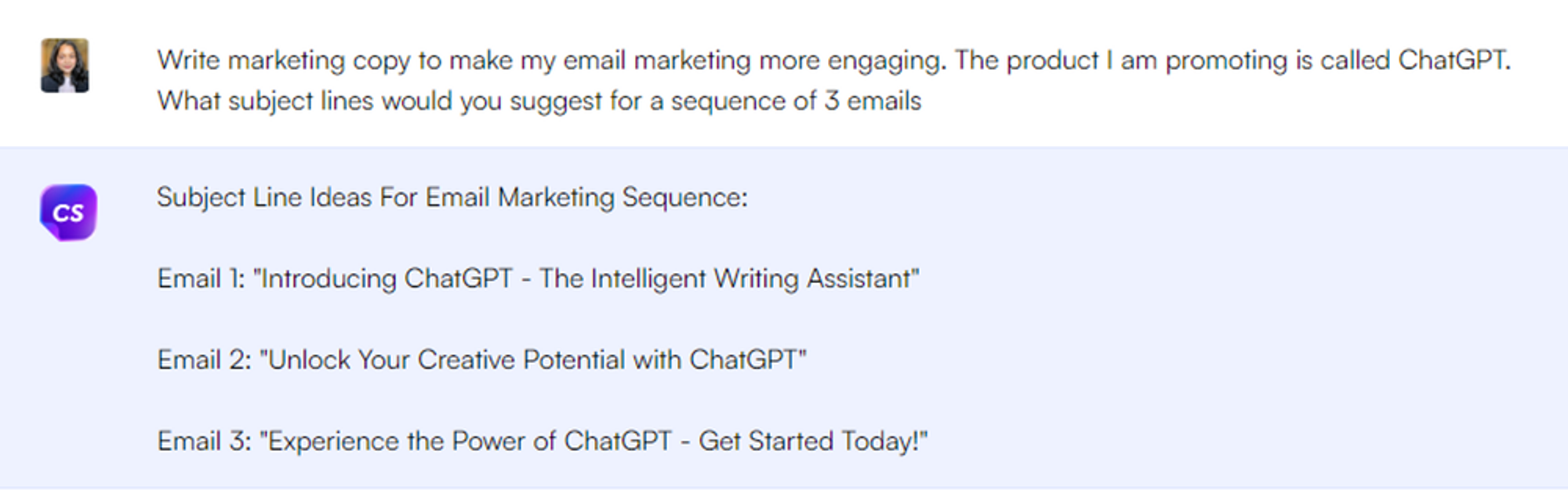 Specific ChatGPT prompt - perfect ChatGPT prompt