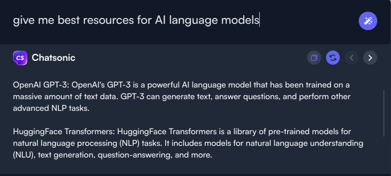 Finding the best resources - ChatSonic chrome extension use cases