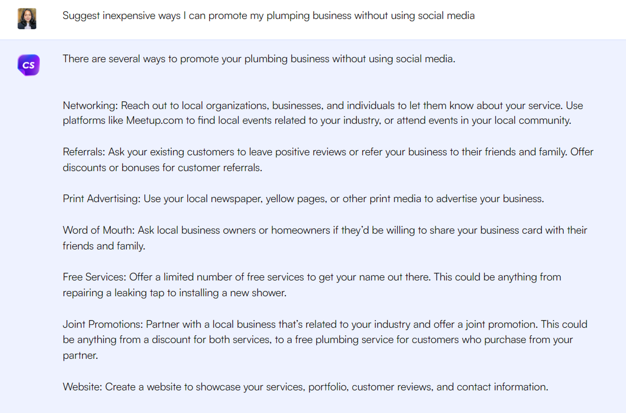 social media - ChatGPT prompts