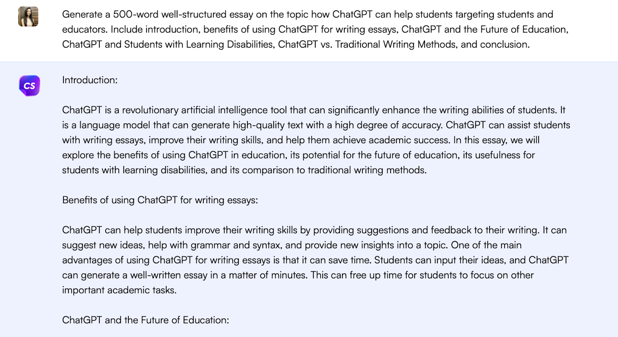 ChatSonic for generating essay - How to use ChatGPT to write an essay