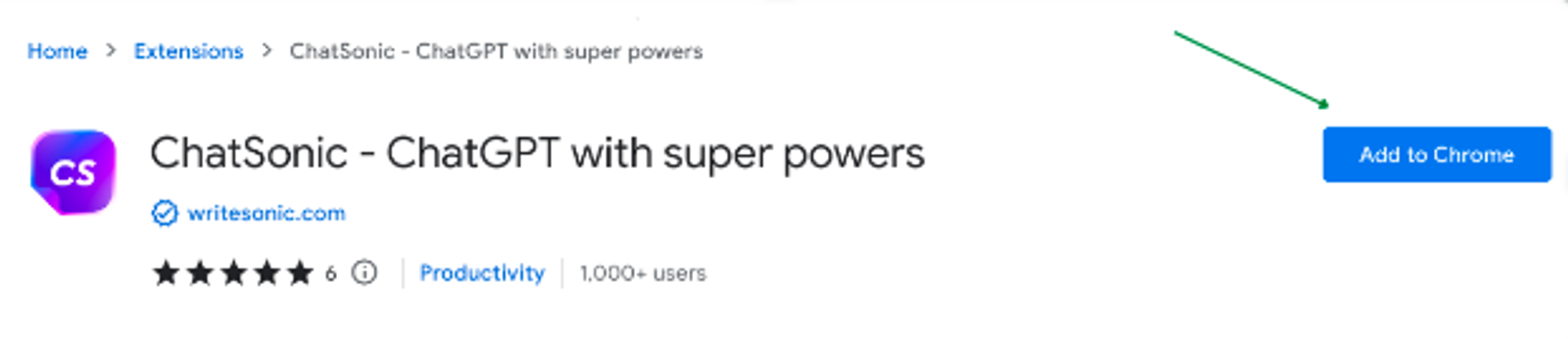 ChatSonic chrome extension - chatgpt for gmail