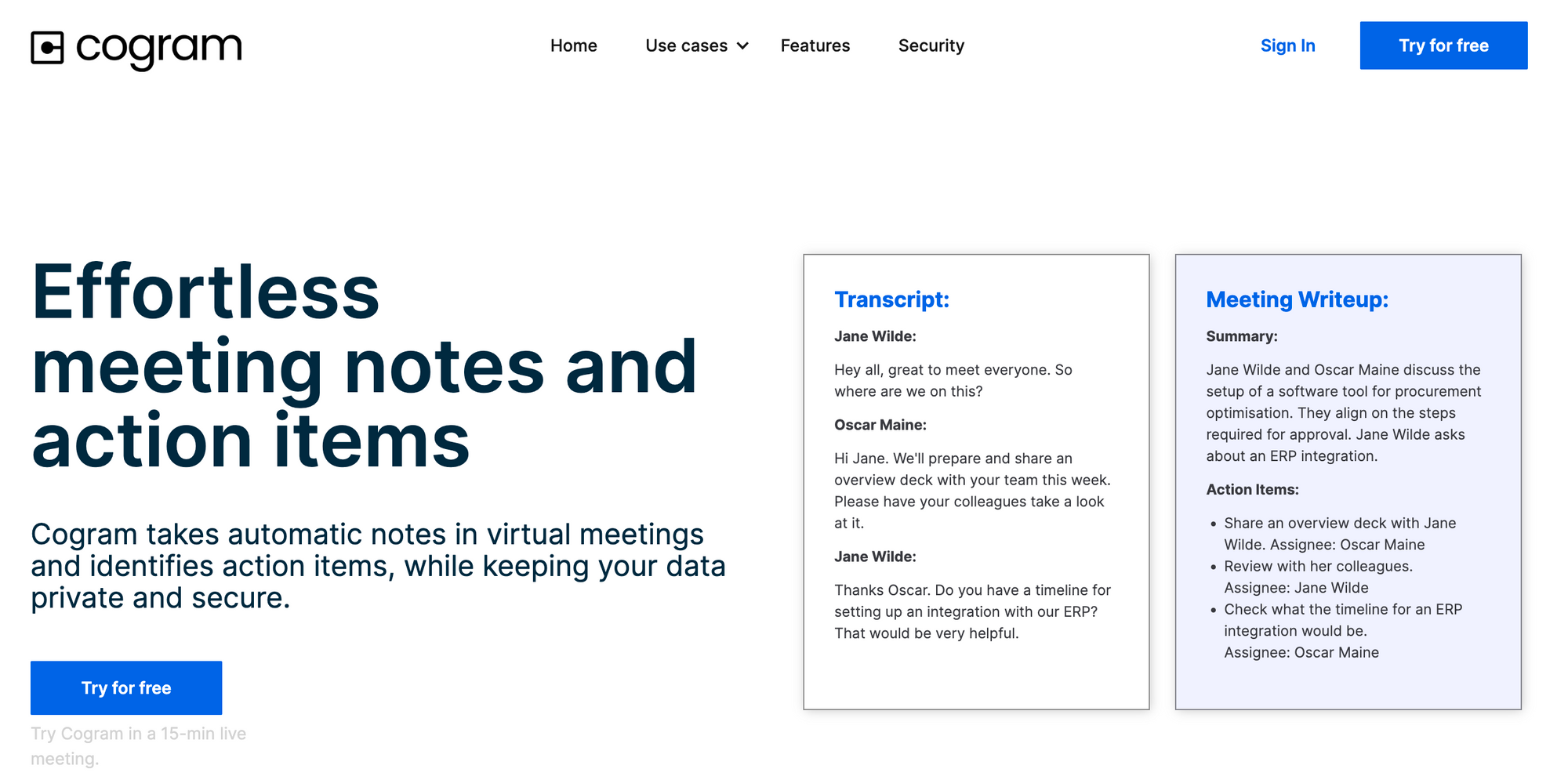 Cogram - ChatGPT alternatives for productivity