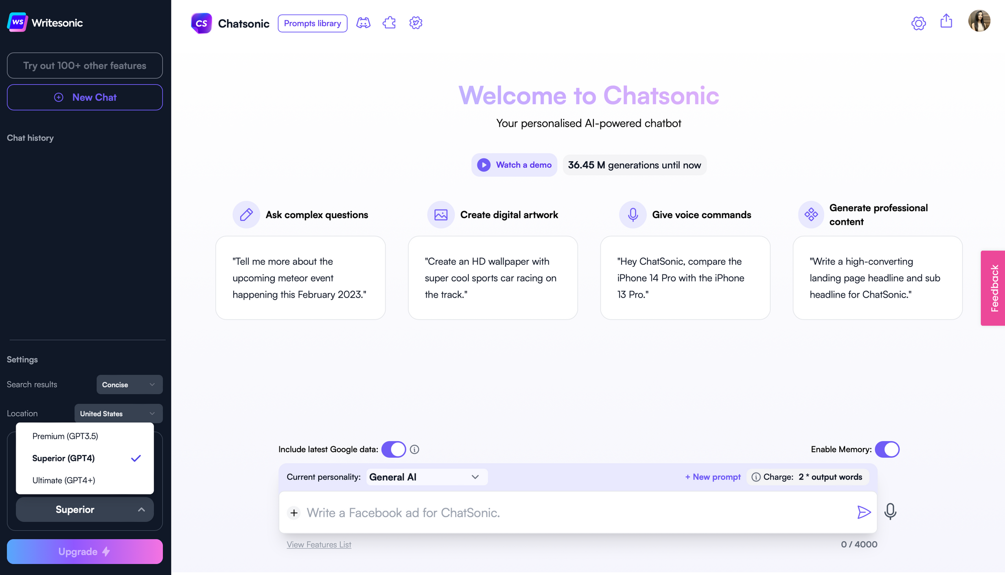 Chatsonic - 6 AI Tools with GPT-4 Powers in 2023