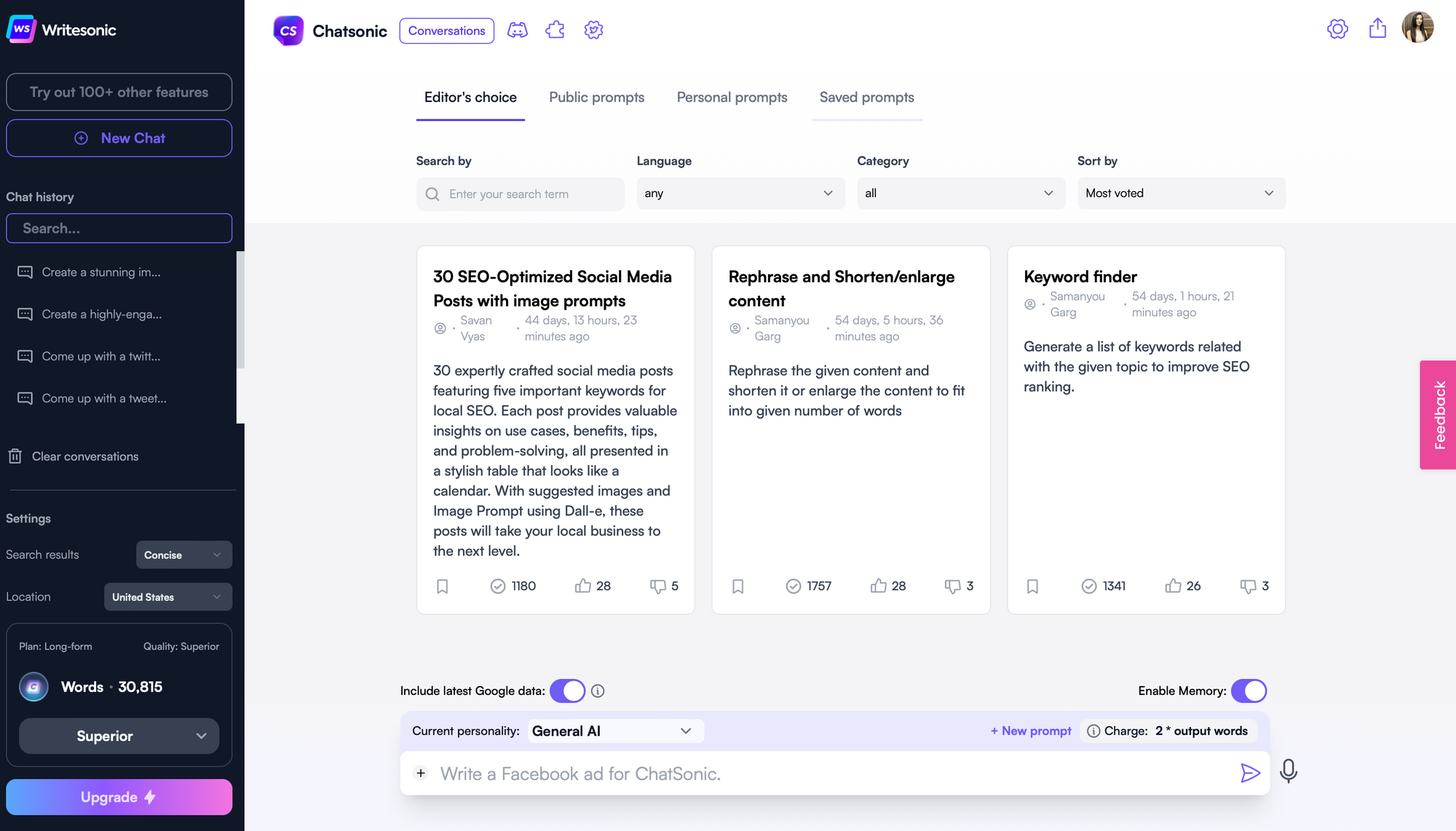 Chatsonic - What is Chatsonic