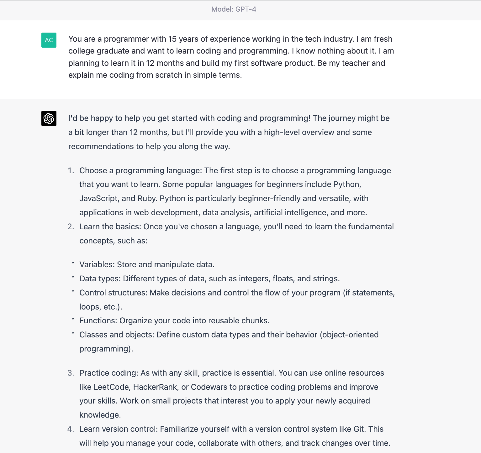 GPT-4 for Education - GPT-4 use cases