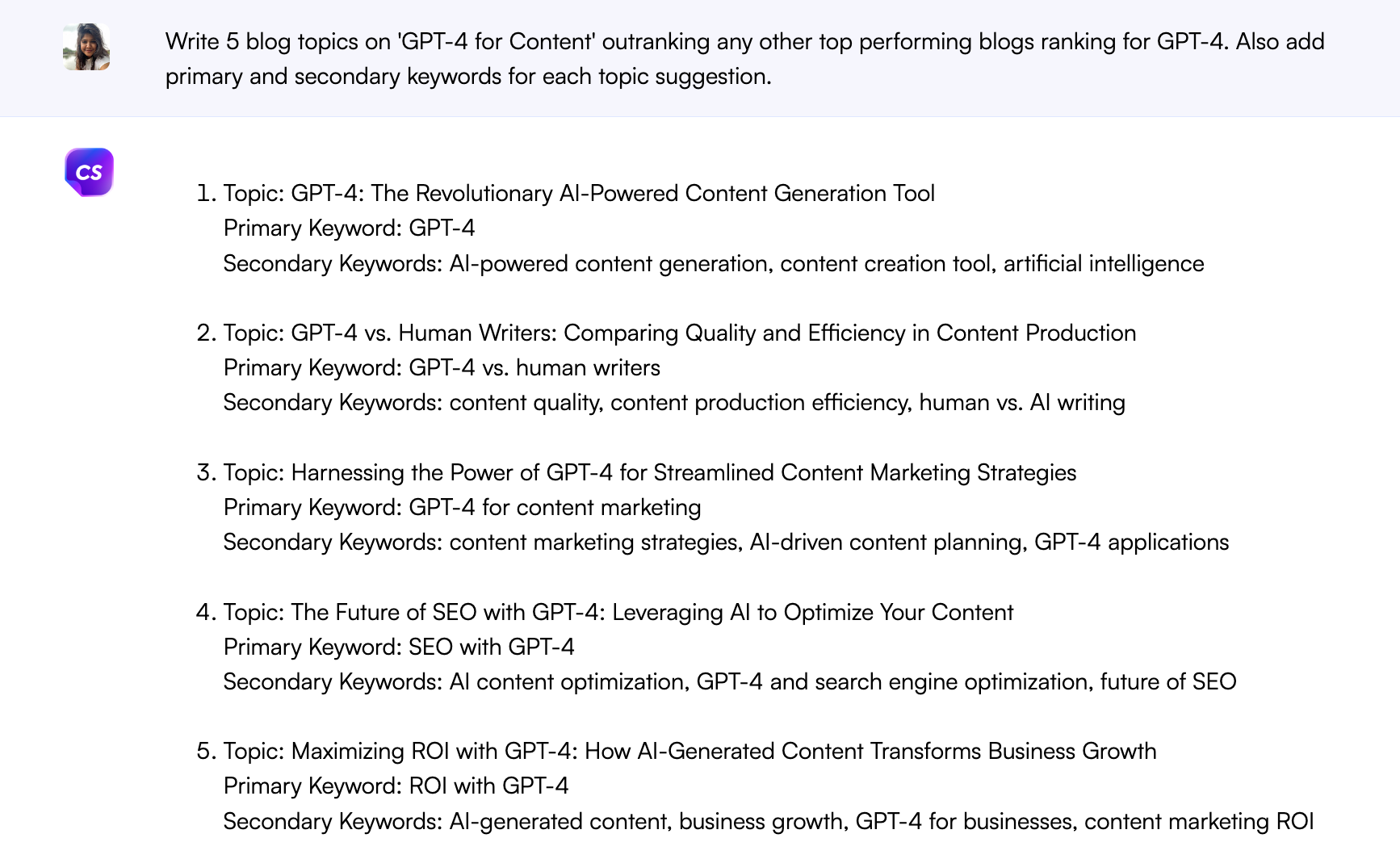 GPT-4 for boosting idea generation and brainstorming - GPT-4 content marketing tips