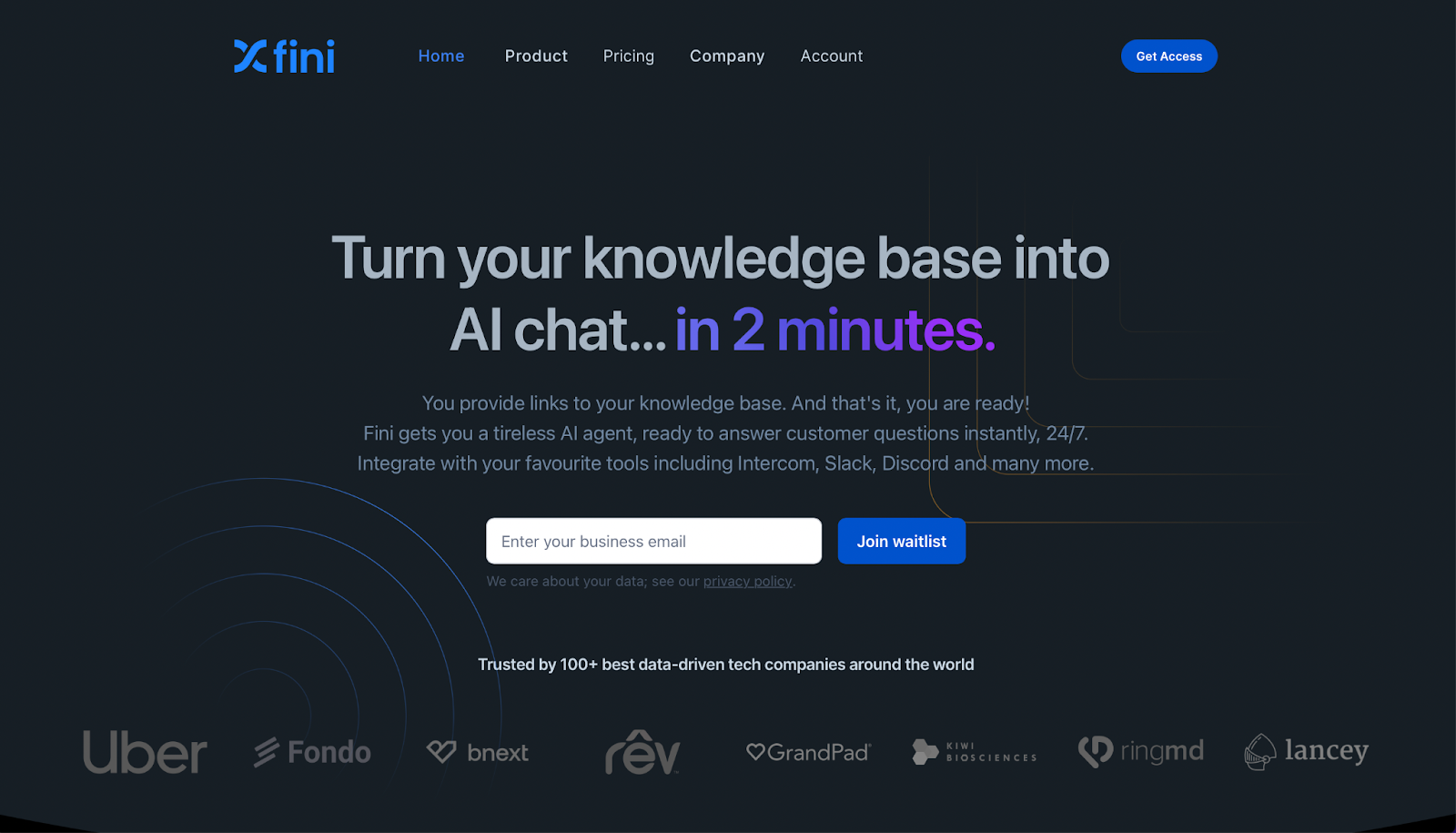 Fini - AI chatbot builders