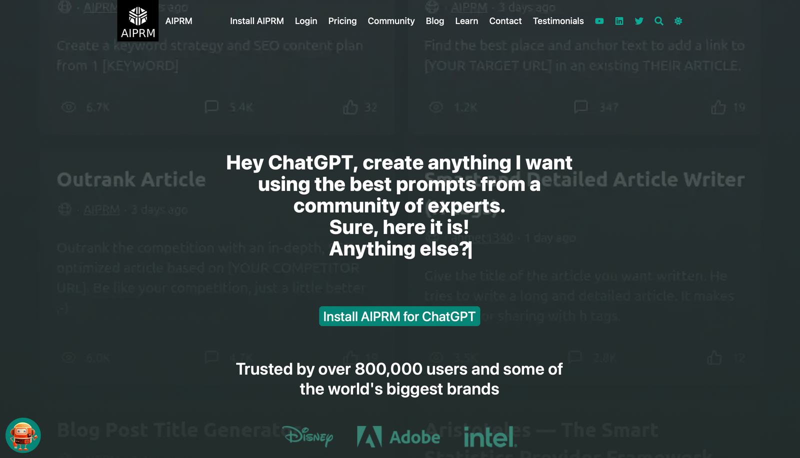 AIPRM - PromptBase Alternatives