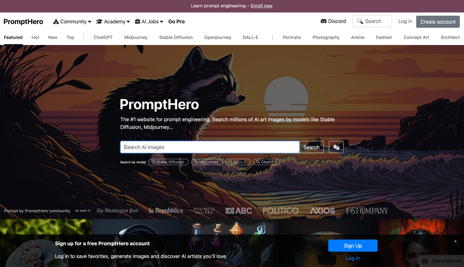 PromptHero - PromptBase Alternatives