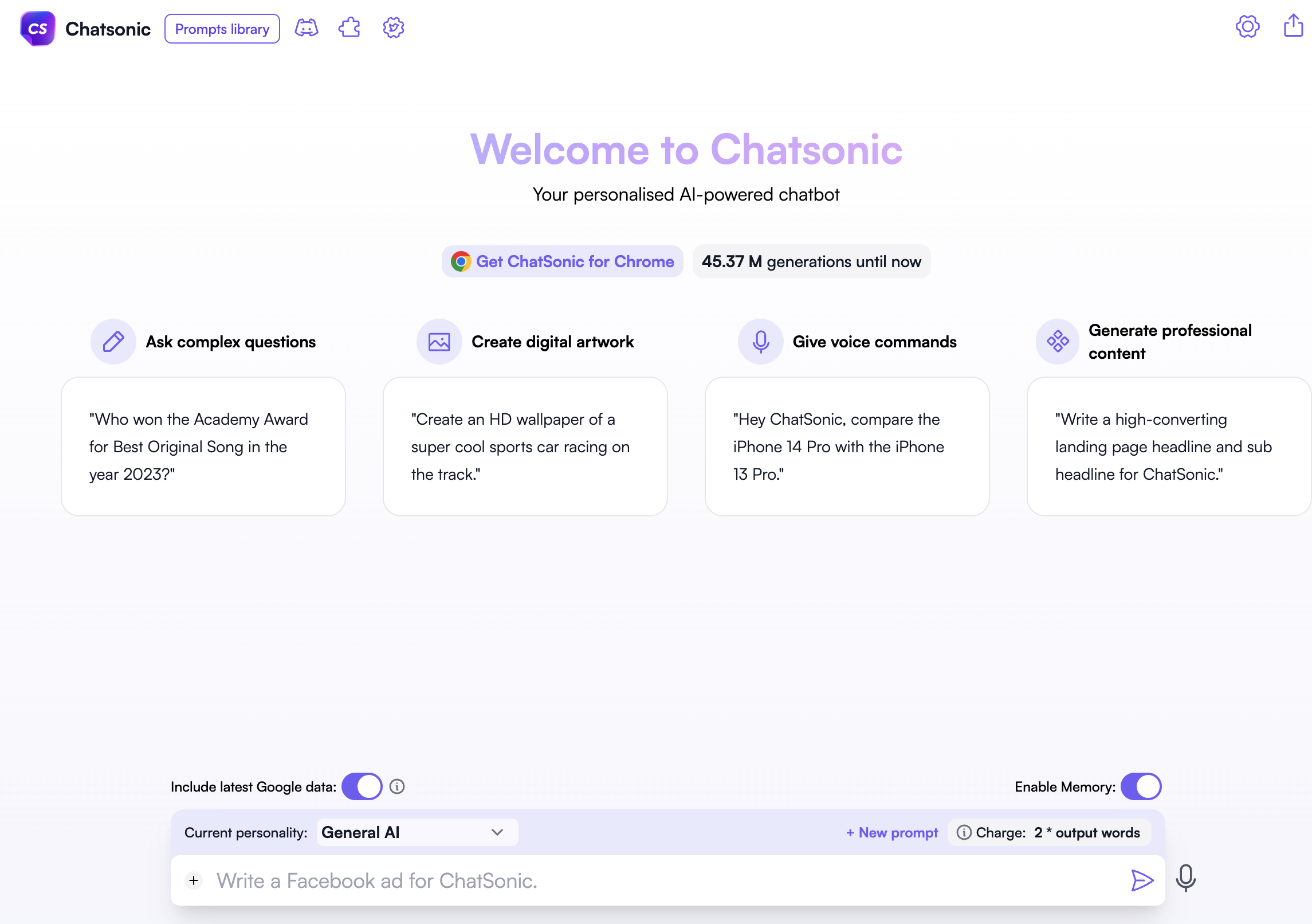Chatsonic - ChatGPT for email marketing