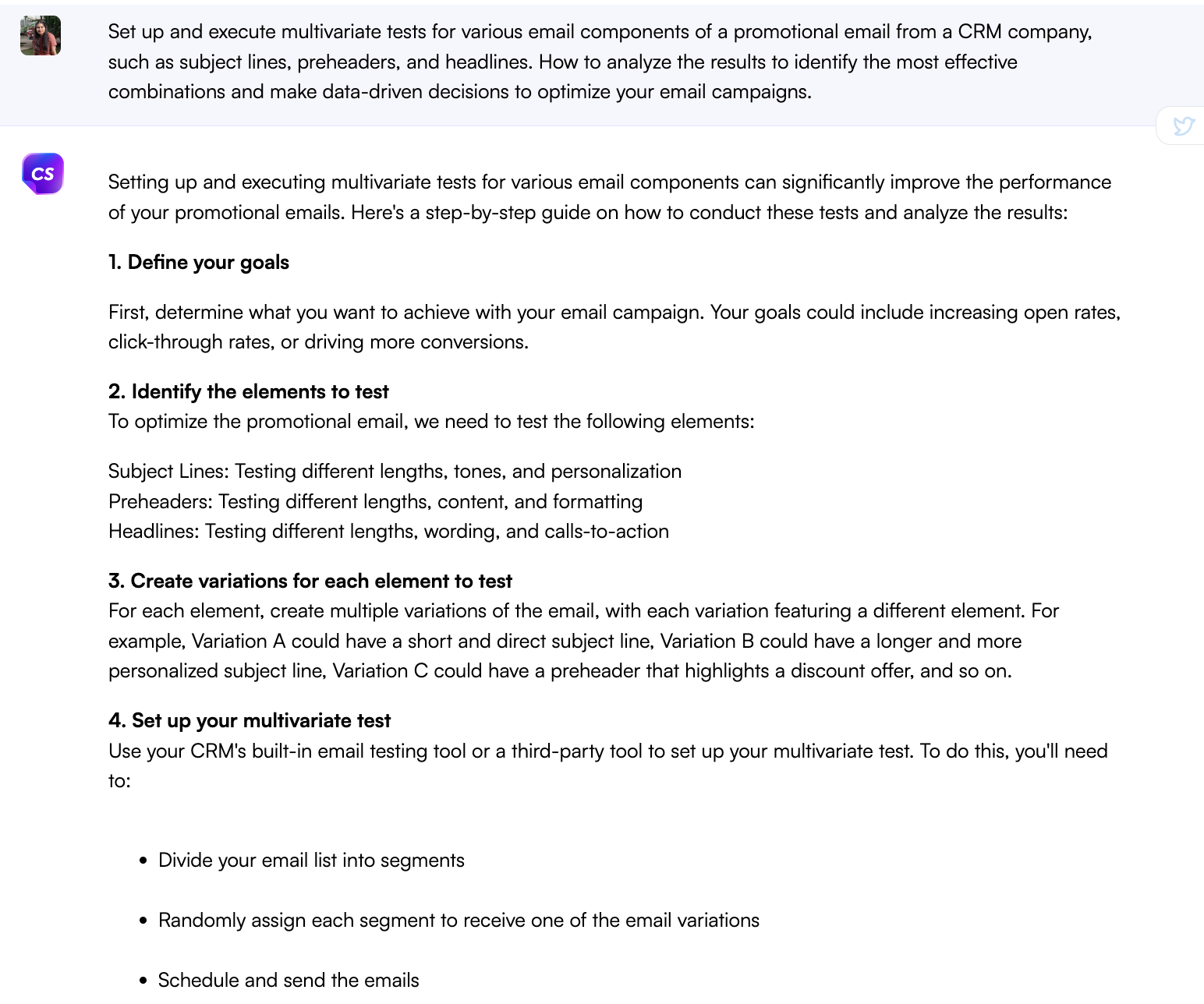 ChatGPT Prompts for email A/B testing and optimization - ChatGPT Prompts for Email Marketing