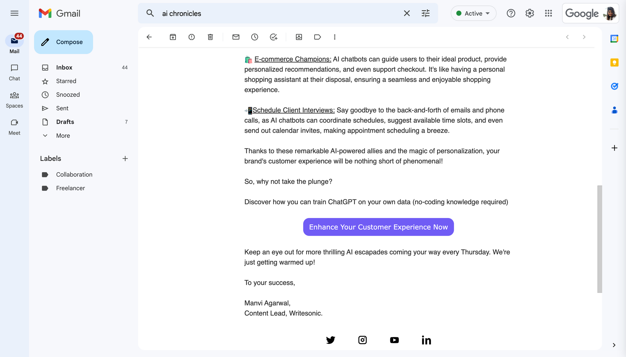 AI Chronicles - How to write a newsletter?