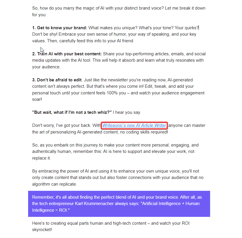AI Chronicles - How to write a newsletter?
