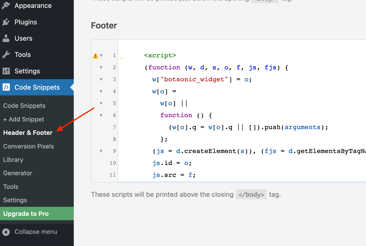 Add Botsonic Code - How to add live chat on a website?