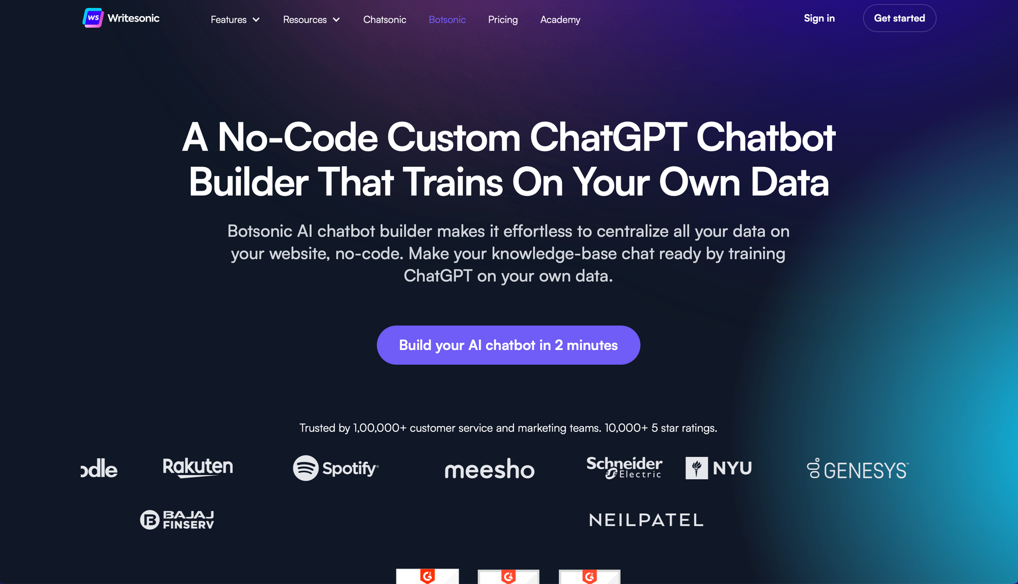 Botsonic - Best Conversational Commerce Tools