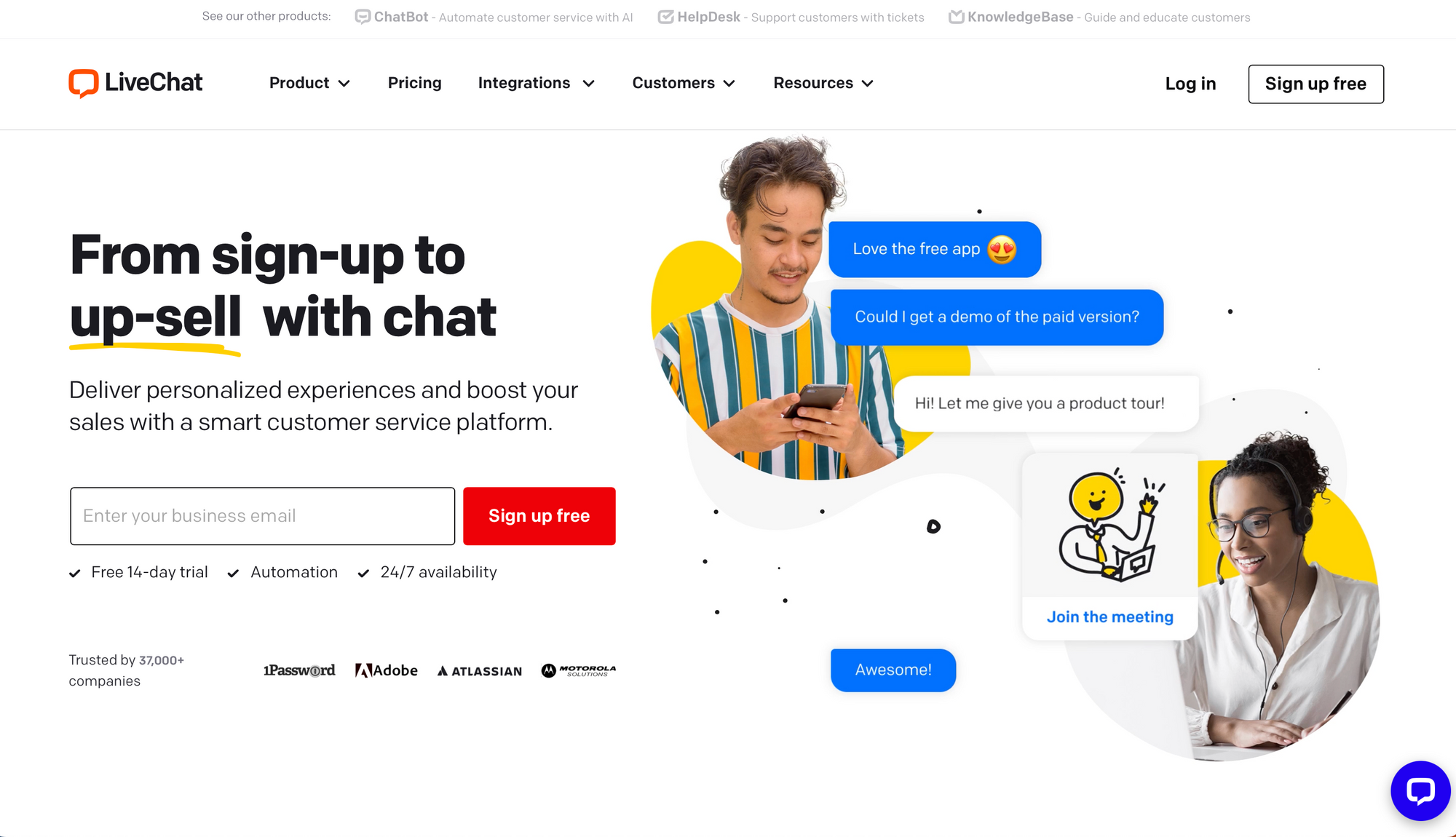 LiveChat - Best live chat apps for website