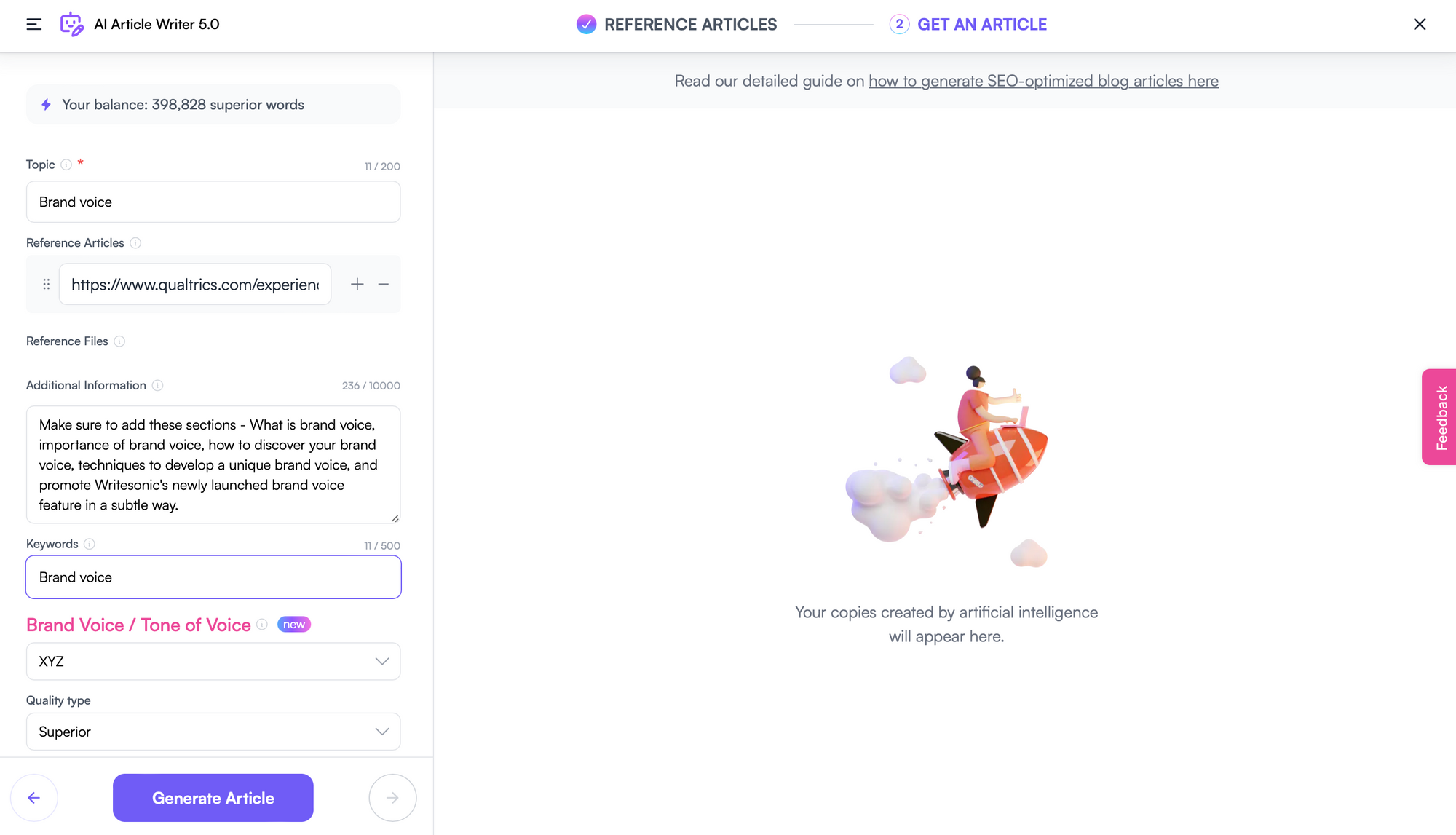 Ewritesonic brand voice feature - Brand Voice: What It Is And Why It Matters