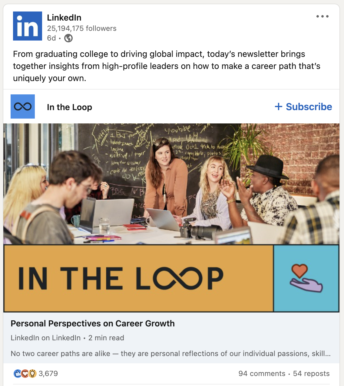 Source: https://www.linkedin.com/posts/linkedin_from-graduating-college-to-driving-global-activity-7074433632077049857-U5Fx?utm_source=share&utm_medium=member_desktop - Brand voice examples