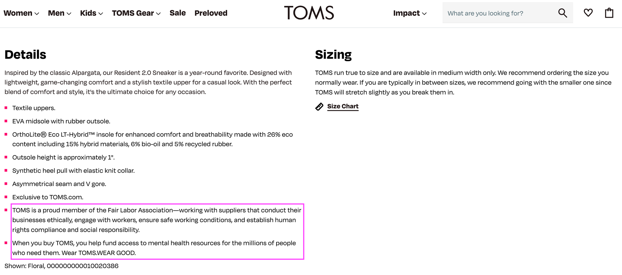 TOMS brand voice example - Brand voice examples