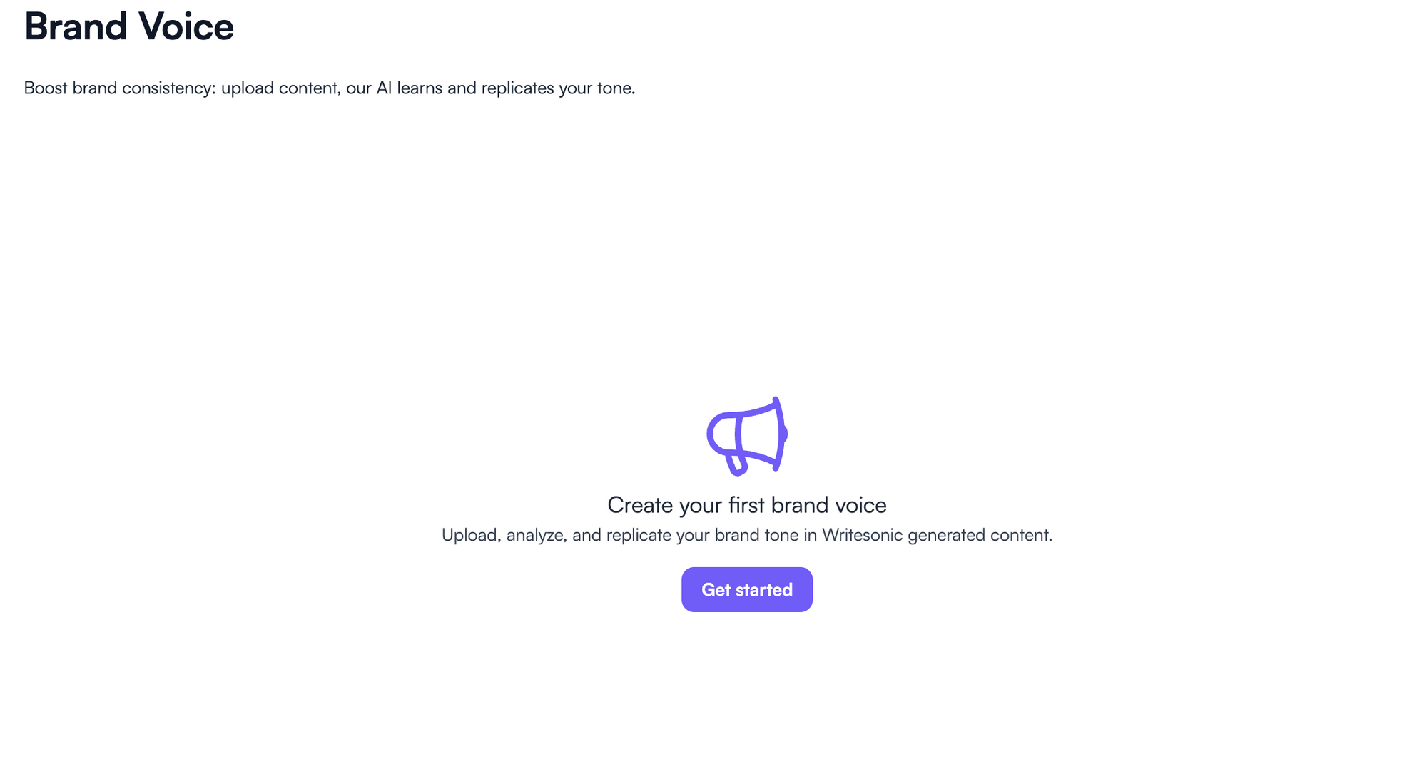 Ewritesonic brand voice feature - Brand voice examples