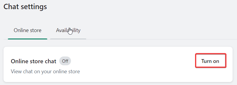 Turn on Online store chat - How to add live chat to Shopify stores?