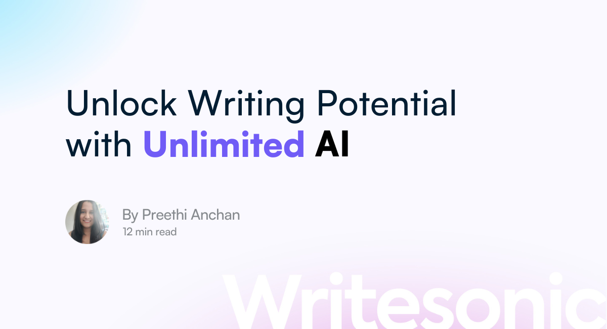 Unlimited AI Writer Tools - Say Goodbye to Word Anxiety