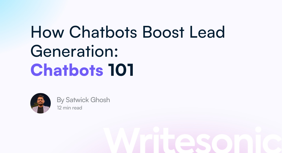 How chatbots help in lead generation