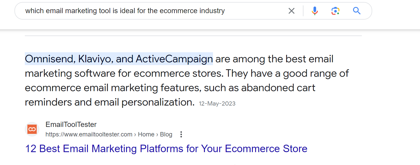 Consideration search intent
