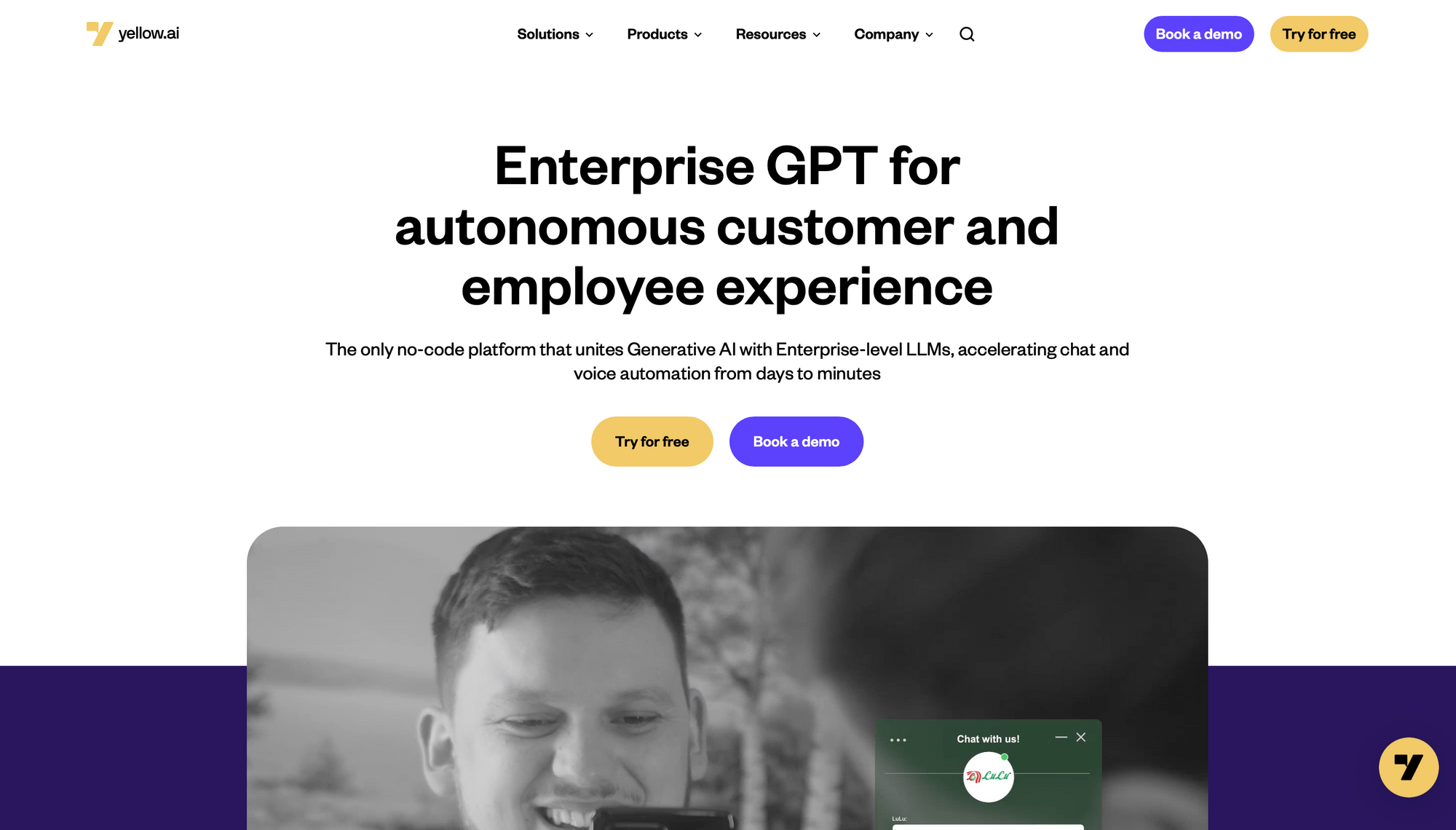 Yellow.ai - Travel chatbots